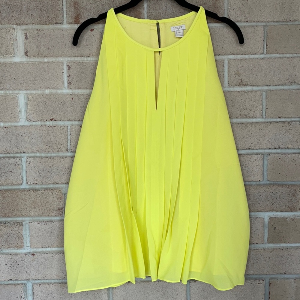J. Crew Pleated Halter Sleeveless Blouse